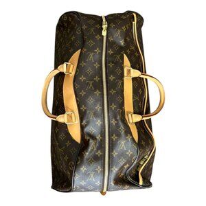 LOUIS VUITTON Brown LV Logo Monogram Rolling Eole Travel Bag